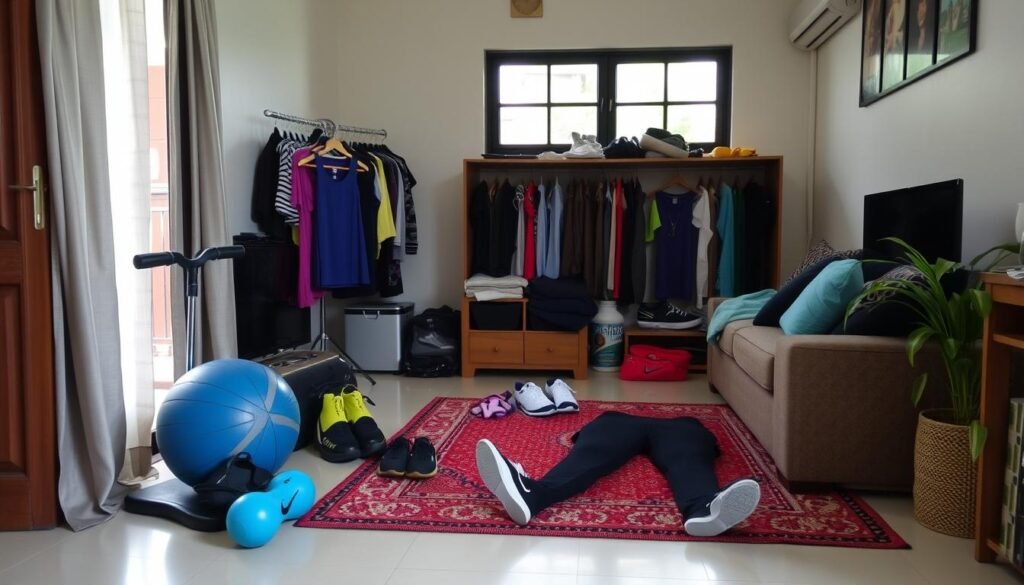 Lingkungan rumah yang mendukung untuk berolahraga, menjaga motivasi olahraga Lingkungan rumah yang mendukung untuk berolahraga, menjaga motivasi olahraga